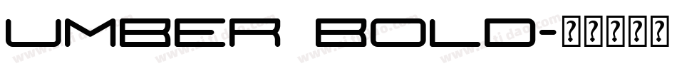 Umber Bold字体转换